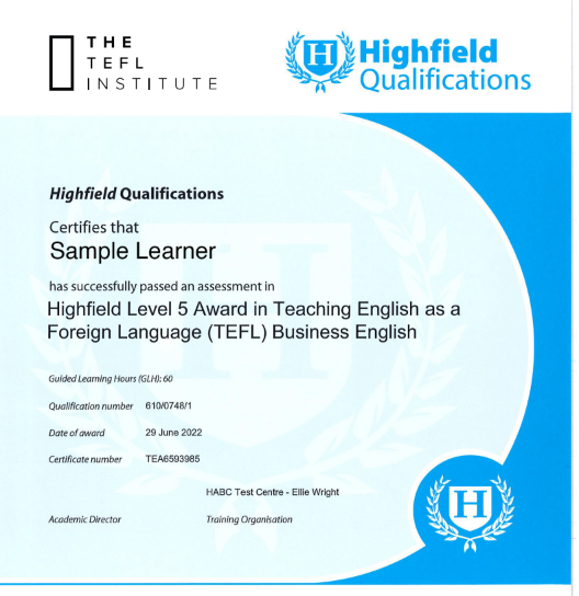 60 Hour Level 5 TEFL in Teaching Business English in UK, TEFL Institute