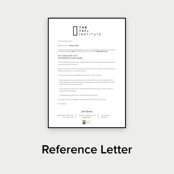 Reference-letter illustration