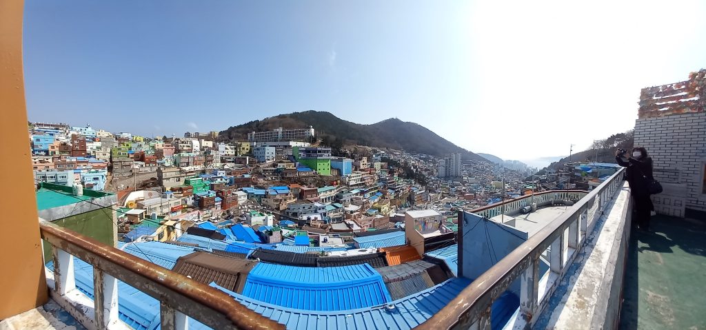 South Korean town skyline in the day