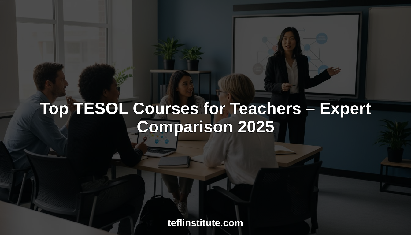 Top TESOL Courses for Teachers – Expert Comparison 2025 | TEFL Institute