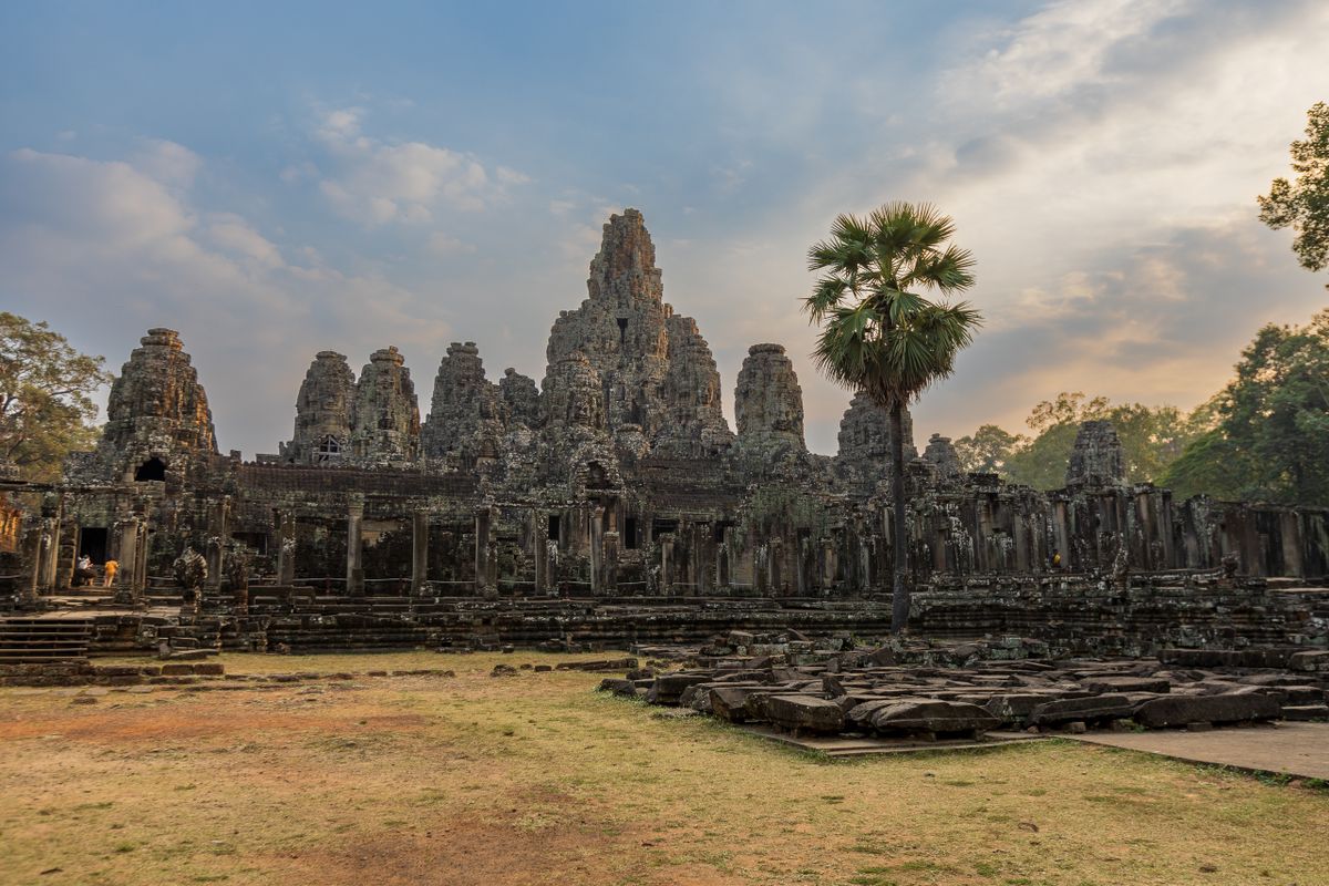 The Bayon temple at the Angkor complex near Siem Reap, Cambodia, a TEFL internship placement country