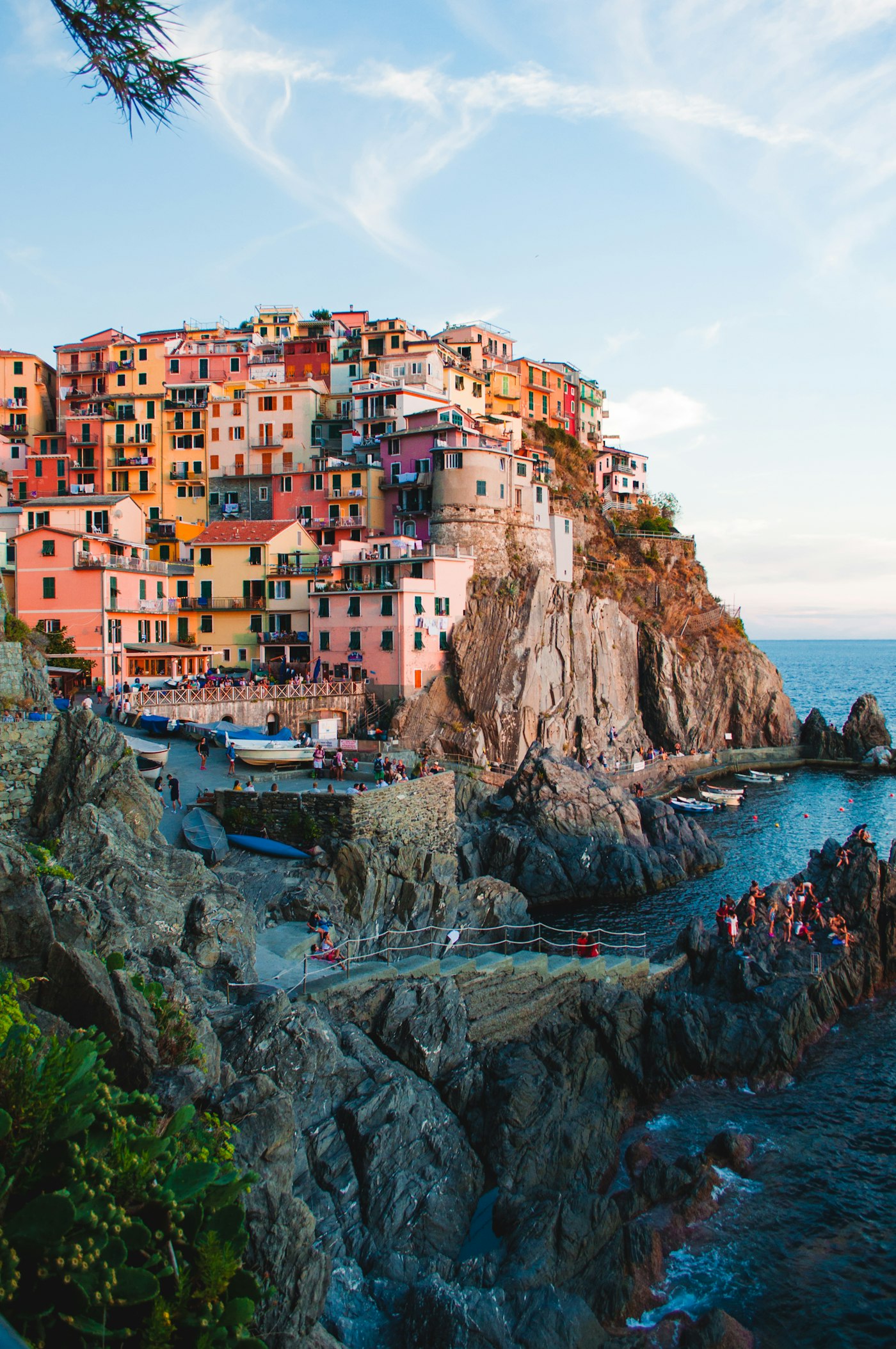 View over an Italian town where English teachers find work in language schools and private tutoring