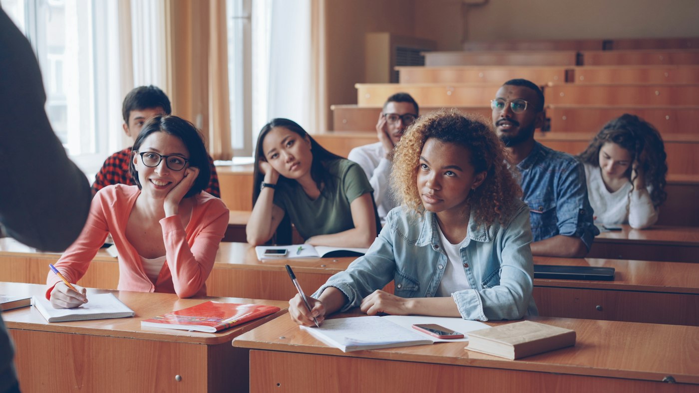 PGDE students in an initial teacher education lecture at a Scottish university