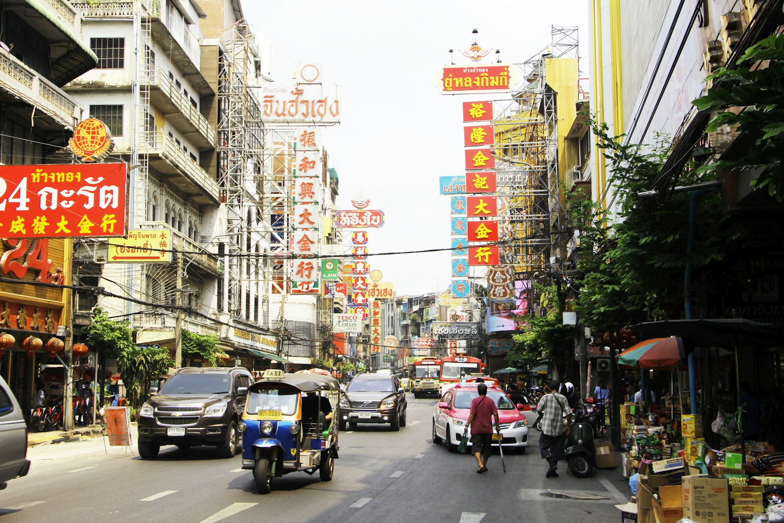 Yaowarat Road in Bangkok, Thailand, a destination for paid TEFL internships on a gap year
