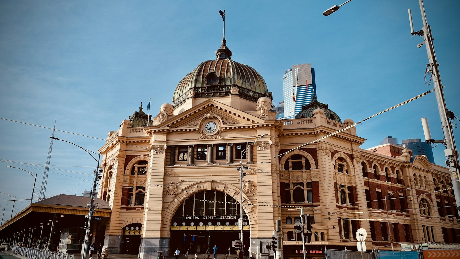 Flinders Street Station in Melbourne, Australia, where many UK students spend a working holiday gap year