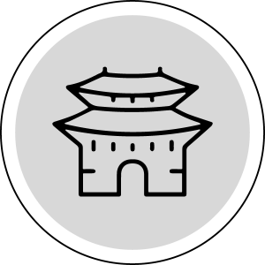 Korea icon illustration